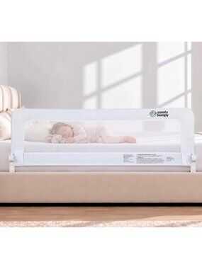 Adjustable Toddler Bed Rail Guard - 55.5" L x 19.5" H | Safe Swing Down Side
